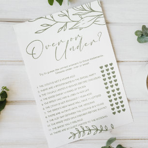 Sage Boho Blommor Game Over Under Flygblad