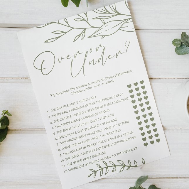 Sage Boho Blommor Game Over Under Flygblad (Skapare uppladdad)