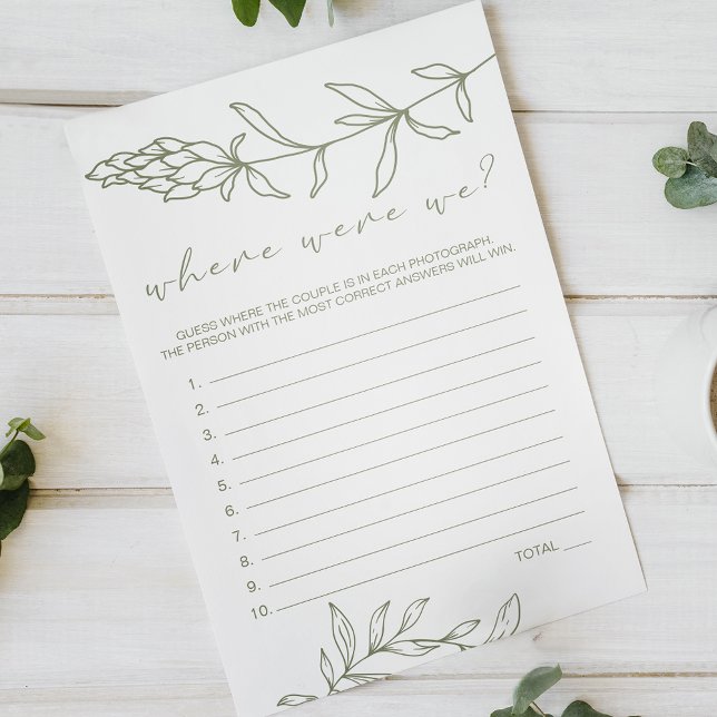 Sage Boho Blommor Spel Var Var Vi Flygblad (Skapare uppladdad)