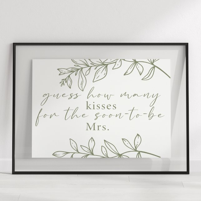 Sage Boho Flowers gissar hur många Kisses-spel som Poster (Skapare uppladdad)