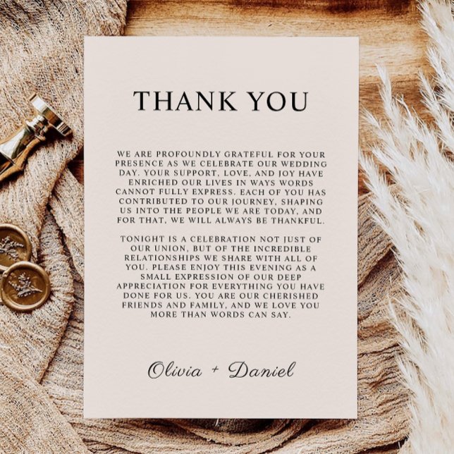 Sage Boho Tack Brev, Napkin Note Menu Meny (Sage Boho Thank You Letter, Napkin Note Menu)