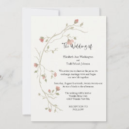 Sage & Boho Watercolor Wedding-inbjudan Inbjudningar