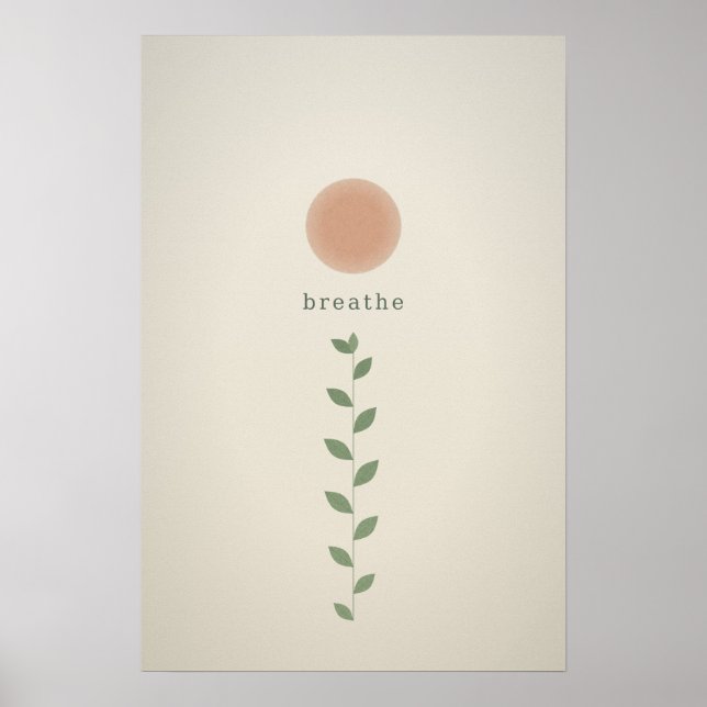 Sage Botanisk Terapi Kontorsväggskonst Poster (Framsidan)