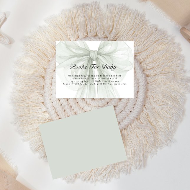 Sage Bow Classic Books For Baby Tilläggskort (Skapare uppladdad)