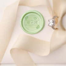 Sage Bröllop Monogram