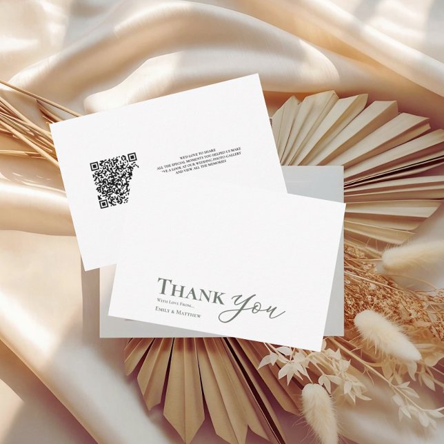 Sage Bröllop - tackkort för påbörjare (Skapare uppladdad)