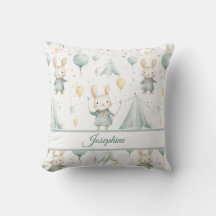 Sage Bunny Dreams Personlig Dekorativ kudde