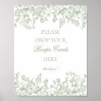 Sage Chinoiserie Vintage Blommig Dela ett recept