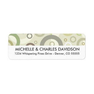 Sage Circles Customized Returetiketters Returadress Etikett