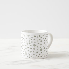 Sage Confetti Watercolor Dots Espresso Mugg Espressomugg