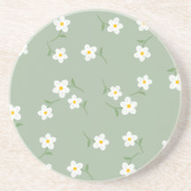 Sage Daisy Blommig Underlägg | Elegant Botanisk