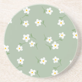 Sage Daisy Blommig Underlägg | Elegant Botanisk