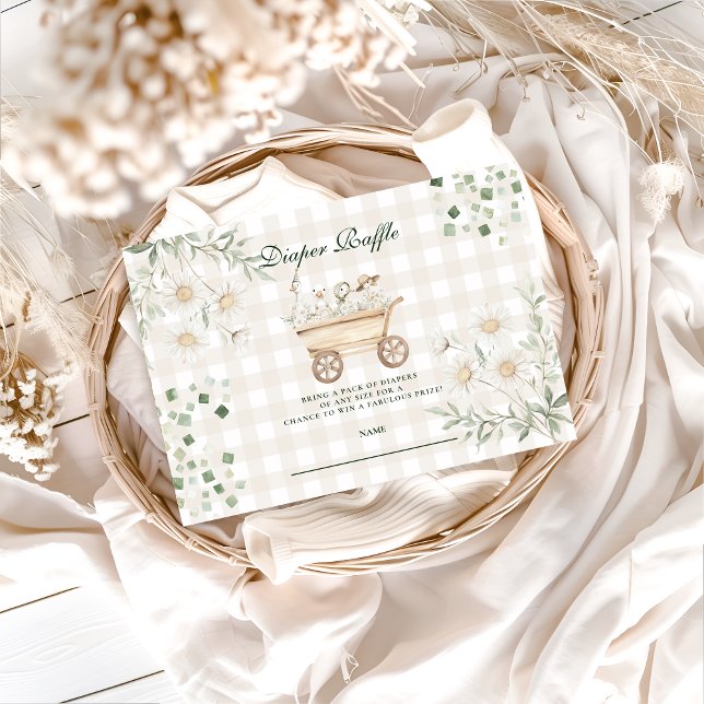 Sage Daisy Silly Goose Diapper Raffle Tilläggskort (Skapare uppladdad)