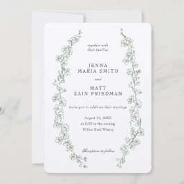 Sage Dream bröllopsinbjudan Inbjudningar