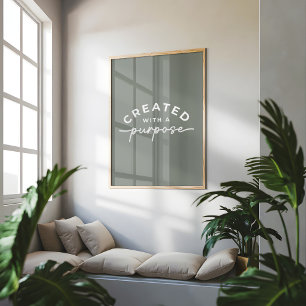 Sage Elegant Kristet Citat Poster