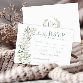 Sage Eucalyptus Blommigt Garden WedWedding OSA kor