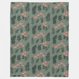 Sage Fern Fleece Blanket, stor 60 x 80 tum