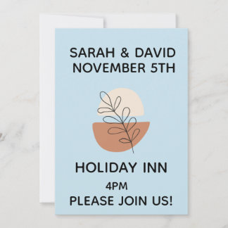 SAGE FLORAL CUSTOM WEDDING INVITATION INBJUDNINGAR