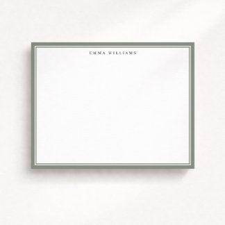 Sage Frame Note Card Inbjudningar