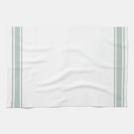 Sage Fransk Stil Rand Kitchen Tea Towel Kökshandduk