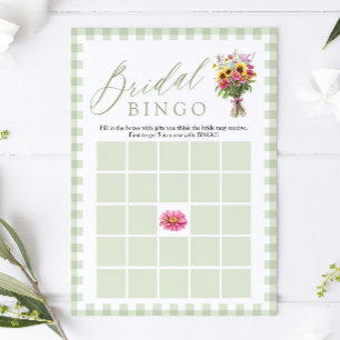 Sage Fresh Off The Market Bröllopsdusch Bingo Spel Inbjudningar