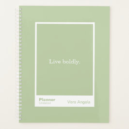 Sage Green Block Quote Large Planner