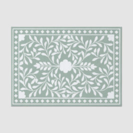 Sage Green Bone Inlay Decoupage Paper