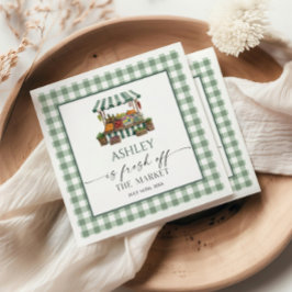 Sage Green Bridal Shower Fresh Off The Market  Pappersservett