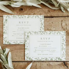 Sage Green Chinoiserie Wedding OSA Kort