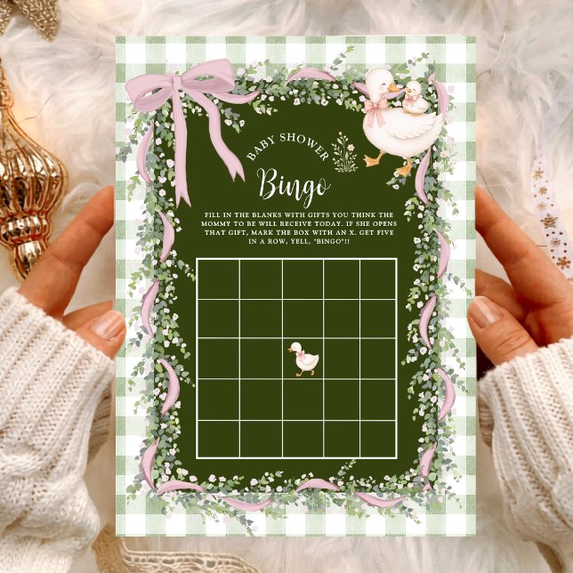 Sage Green Dumma Gås Bebisdopp Bingo Spel (Skapare uppladdad)