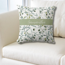 Sage Green French Country Olive Name  Kudde