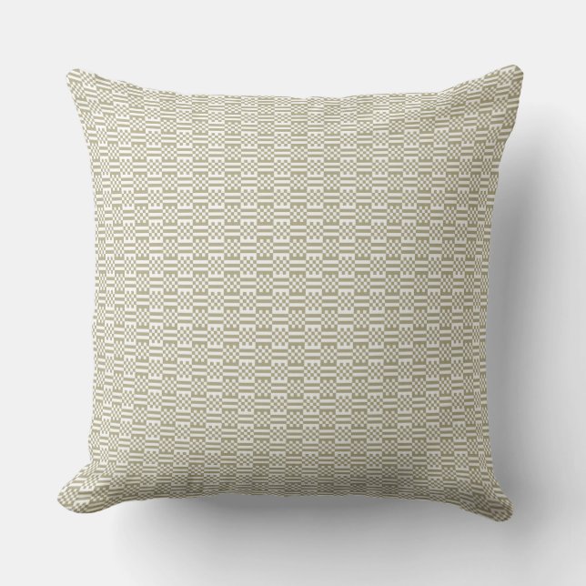 Sage Green Geometric Minimalist Throw Pillow Kudde (Framsida)