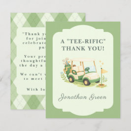 Sage Green Golf Baby Shower Tack Kort