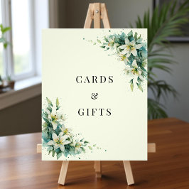 Sage Green Lily Valley Floral Cards Gifts Sign Fototryck