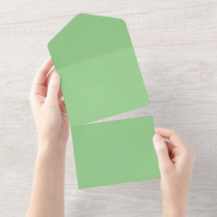 Sage Green Lyx Bröllopsinbjudan