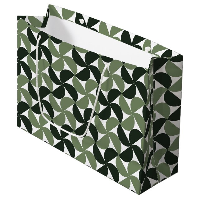 Sage Green Mid Century Modern Pattern (Framsidan Vinklad)