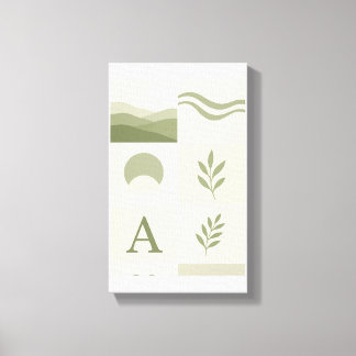 Sage Green Minimalist Abstract Wall Art Canvastryck