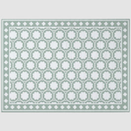 Sage Green Modern Bone Inlay Decoupage Paper