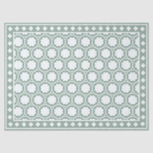 Sage Green Modern Bone Inlay Decoupage Paper