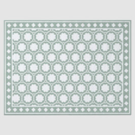 Sage Green Modern Bone Inlay Decoupage Paper