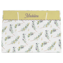 Sage Green Olive Branch Monogram Name