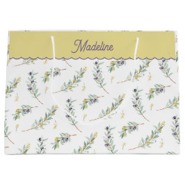 Sage Green Olive Branch Monogram Name