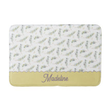 Sage Green Olive Branch Pattern Monogram