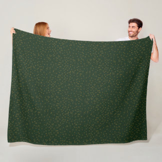 Sage Green Polka Dots Modern Pattern Fleecefilt