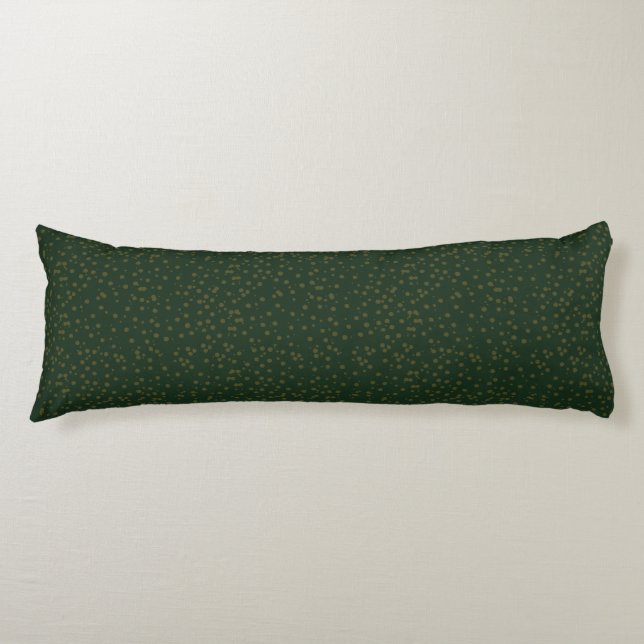 Sage Green Polka Dots Modern Pattern Kroppskudde (Framsidan)