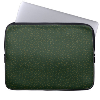 Sage Green Polka Dots Modern Pattern Laptop Fodral