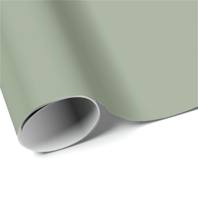 Sage Green  Presentpapper (Rullad Hörn)