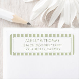 Sage Green Return Address Returadress Etikett