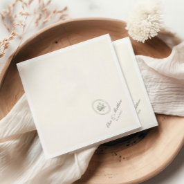 Sage Green Rose Wedding  Pappersservett