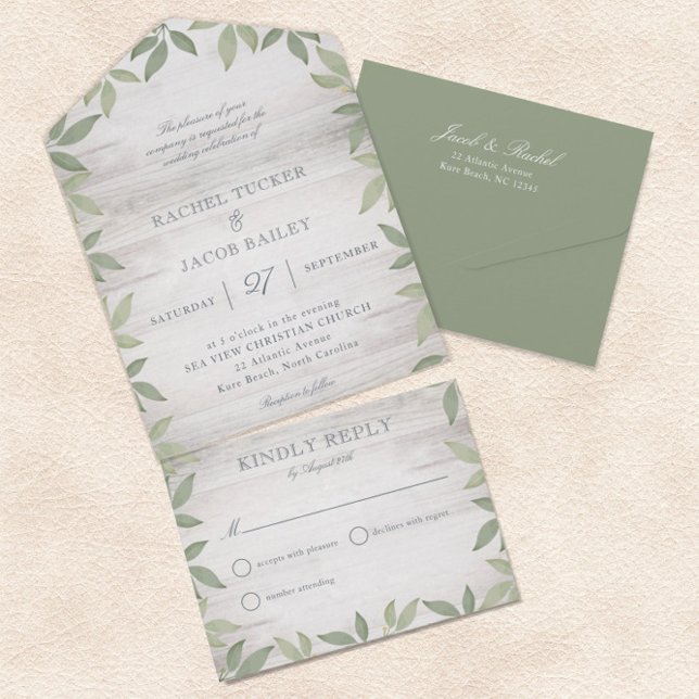 Sage Green Rustic Garden Greenery Wedding (Skapare uppladdad)